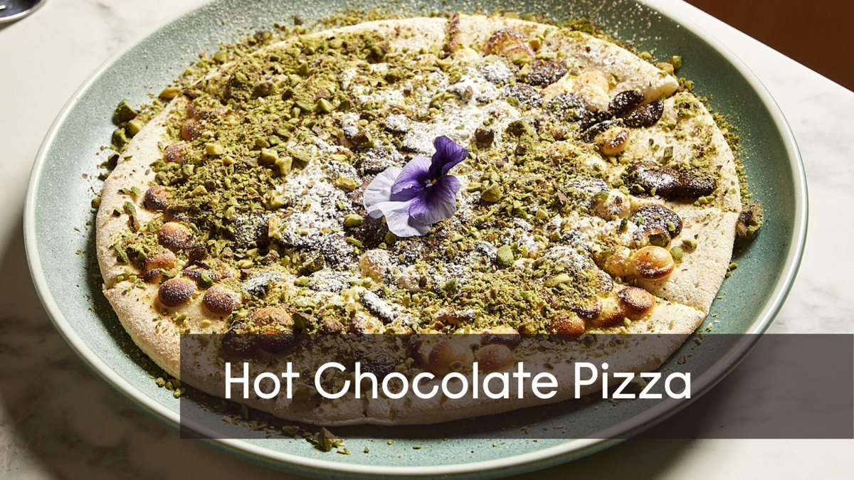 11inchpizza's tweet image. Chocolate lovers, rejoice! 🍫 Our hot #ChocolatePizza is a #DessertPizza dream: #Pistachio cream base, white &amp;amp; dark chocolate drizzle, pistachio crumbs &amp;amp; a scoop of vanilla ice cream. 🍕🍦Pure bliss in every hot-meets-cold bite. 

orders.11inchpizza.com.au/menu-choose