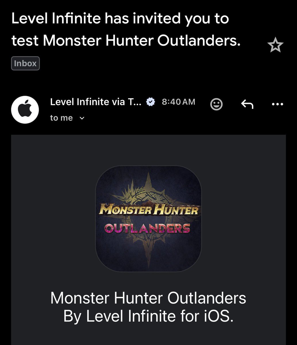 winggi_yt's tweet image. Monster Hunter Outlanders iOS invitations started 🔥

#MonsterHunter #MobileGaming