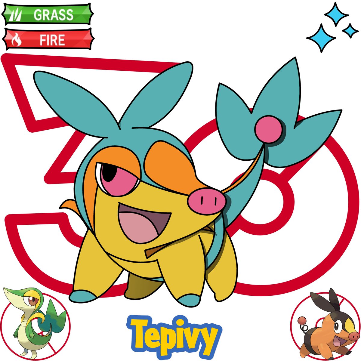 Nerdalachia's tweet image. Shiny Tepivy, Servite, and Serboarior #pokemon #fakemon #fusion #fanart