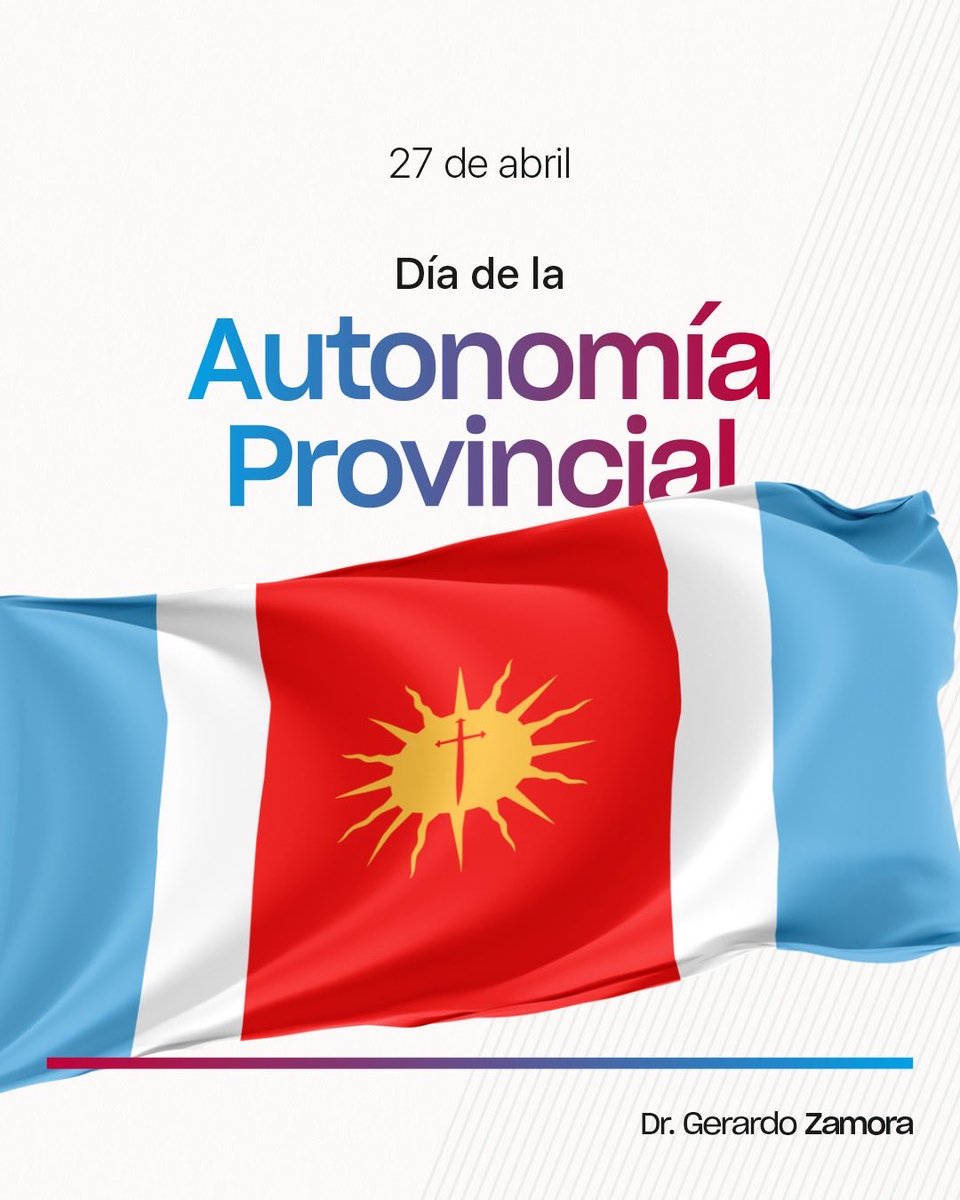Hoy celebramos 206 años de autonomía, 206 años de historia, identidad, orgullo y decisión propia como pueblo santiagueño.

Feliz Día de la Autonomía Provincial para todos los santiagueños!!!