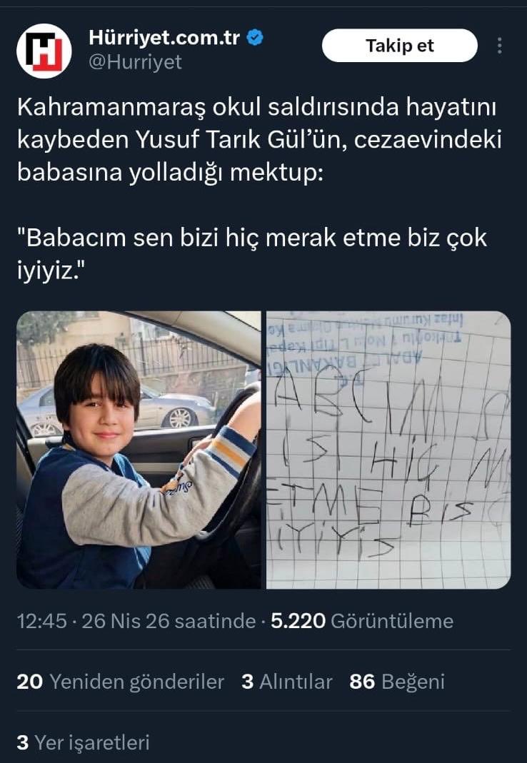 tr724com's tweet photo. Çocuk cenazesinde ayrımcılığa devam: Hürriyet gazetesi, Yusuf Tarık paylaşımını sildi

https://t.co/2vCDvcChIc https://t.co/45uQLZYjxd