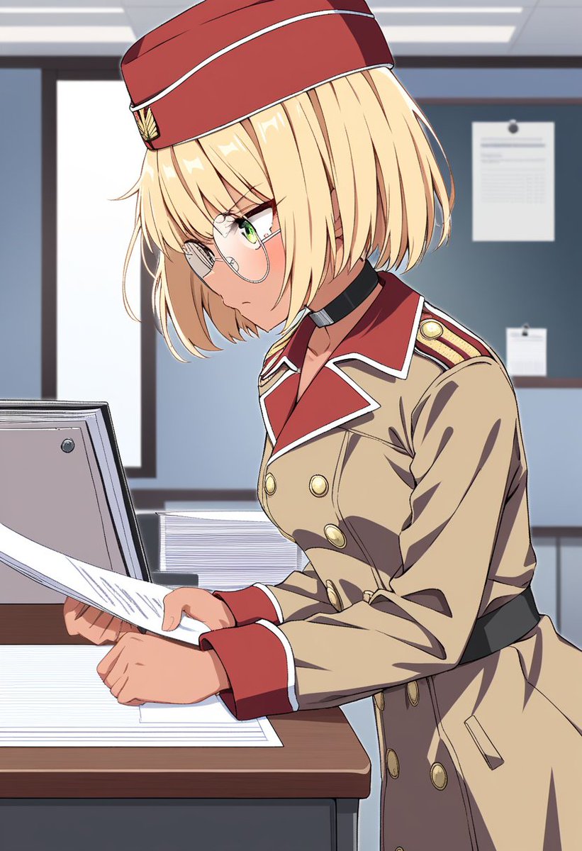 Mashiro_Mashimo's tweet photo. ポーズがおかしかったので作り直したら、軍服が変わってしまった。

#DaysAI #AIイラスト https://t.co/sDjvArDkCA