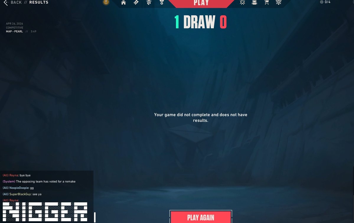 So, <a href="/RiotSupport/">Riot Games Support</a> <a href="/riotgames/">Riot Games</a> <a href="/VALORANT/">VALORANT</a> please make it so i can report people in a remake for this. Like its crazy cause i have no way to now.