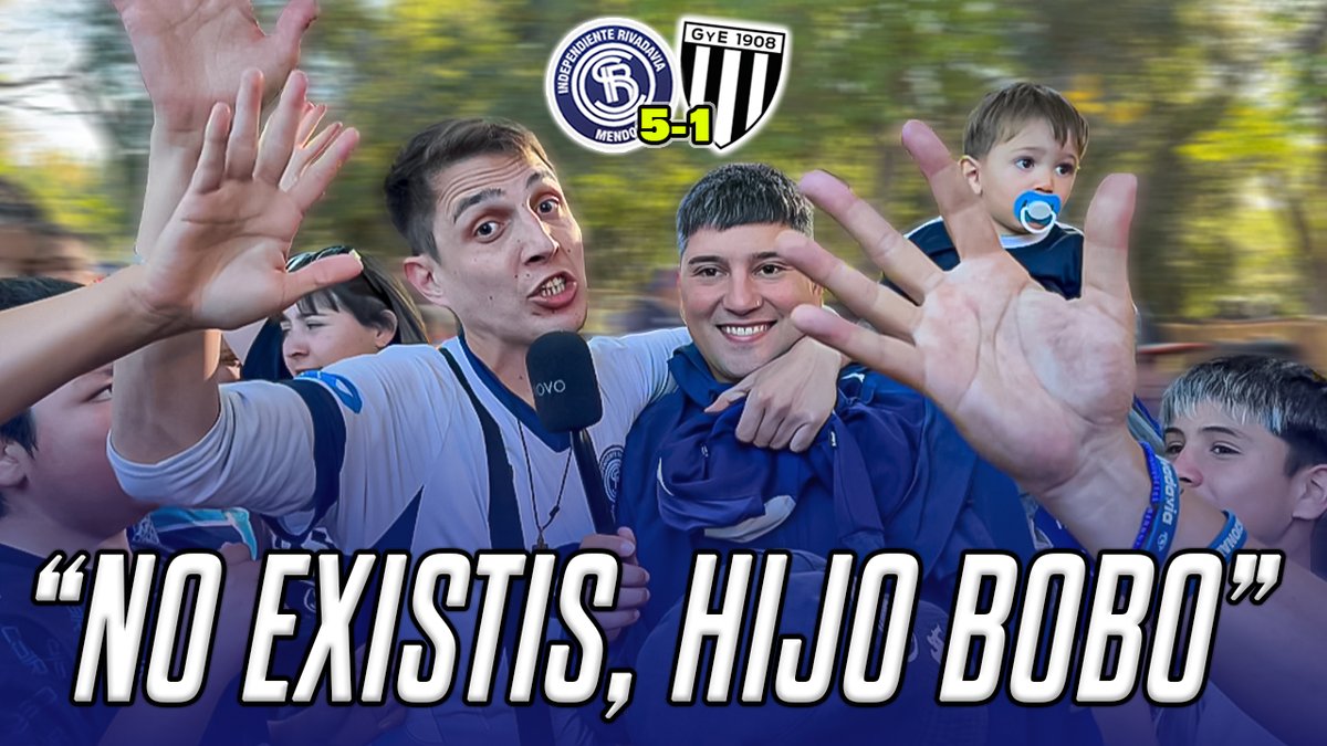 INDEPENDIENTE RIVADAVIA 5-1 GIMNASIA MZA | REACCIÓN CON LOS HINCHAS | APERTURA 2026

youtu.be/YXUoIkW21_8 🔗 

Suscribite 🔔 y dale MG 👍🏻

#futbolargentino #independienterivadavia #mendoza #ligaprofesional #gimnasiamza