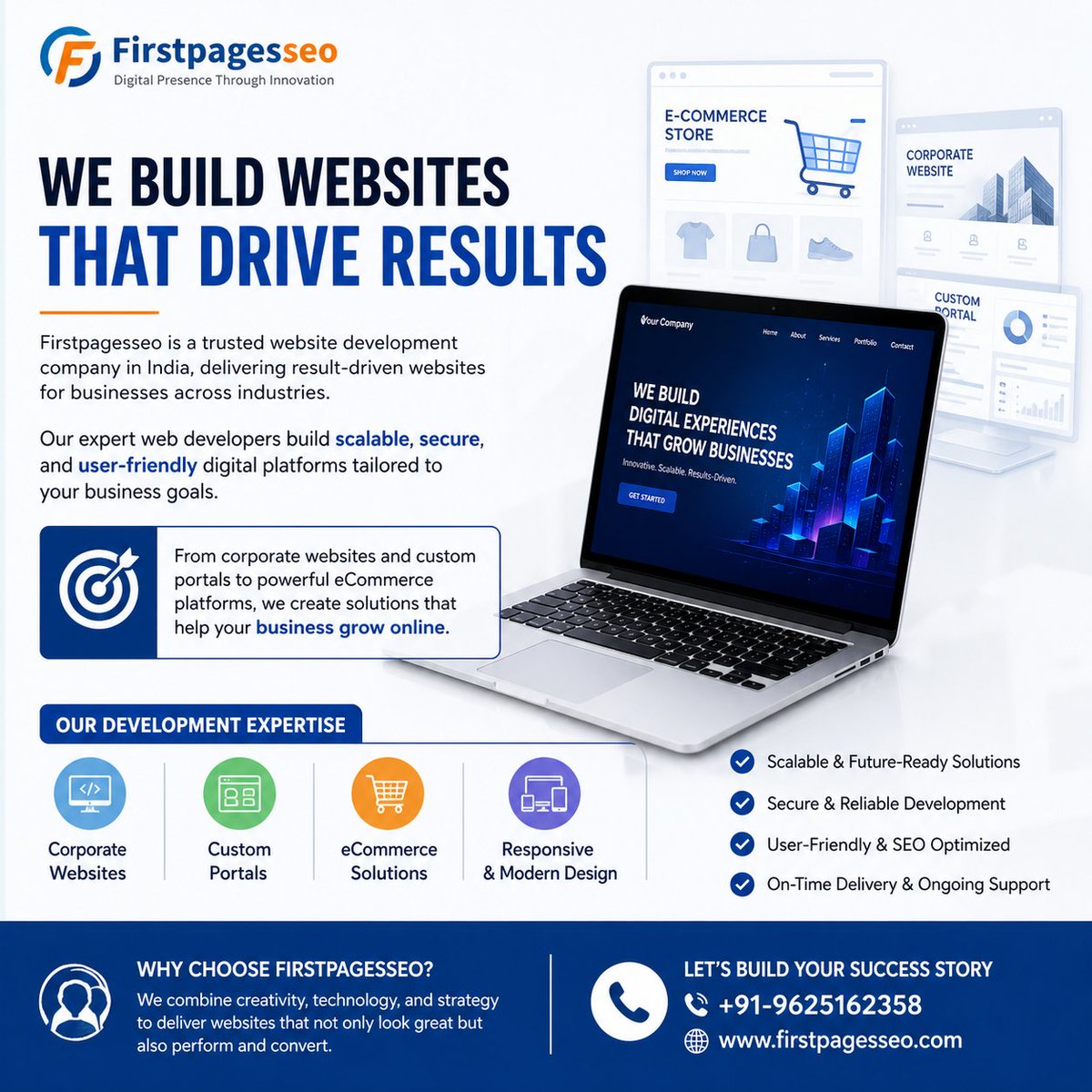 firstpageseous's tweet image. @FirstPagesseo is a leading #webdevelopmentcompany in the USA, offering #professional and #AffordableWebDevelopment services to help grow your #businessonline. We create responsive, user-friendly, and result-driven websites.
🌐 firstpagesseo.com/seo-service/
📞 +91-9625162358