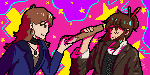 Ruskki_'s tweet photo. i was using a usb as my primary storage for my laptop and it just broke, so i cant even use my laptop anymore :'(

also here's a drawing since i haven't posted in a while (made with the same laptop!)
#pixelart #commisionsopen #matchingpfp #deadlock https://t.co/ZJoFQ9cpVH