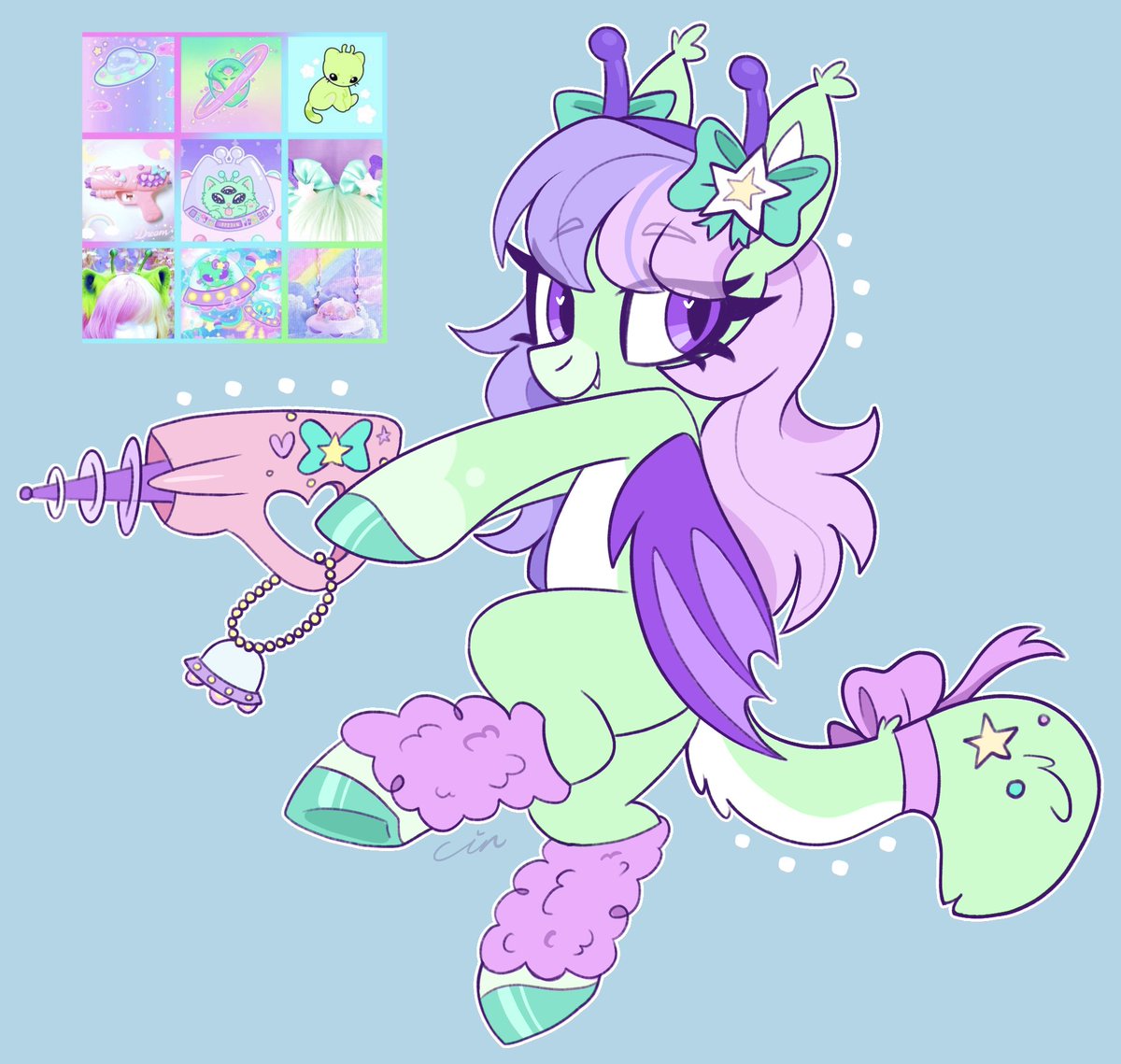 cinnamon_tee's tweet image. Another custom design trade with @twinkle_gleams 💜 

#mlp #mylittlepony #brony