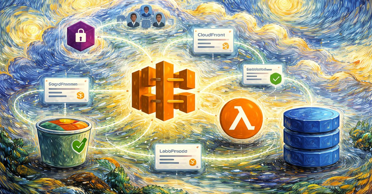 RDarrylR's tweet image. Using #serverless services on #AWS to build your solutions can scale beautifully when the boundaries are drawn well. In the example below, #CloudFront, S3, API Gateway, #Lambda, #DynamoDB, and Cognito each get a clear role, with practical reasoning behind every choice. Seeing