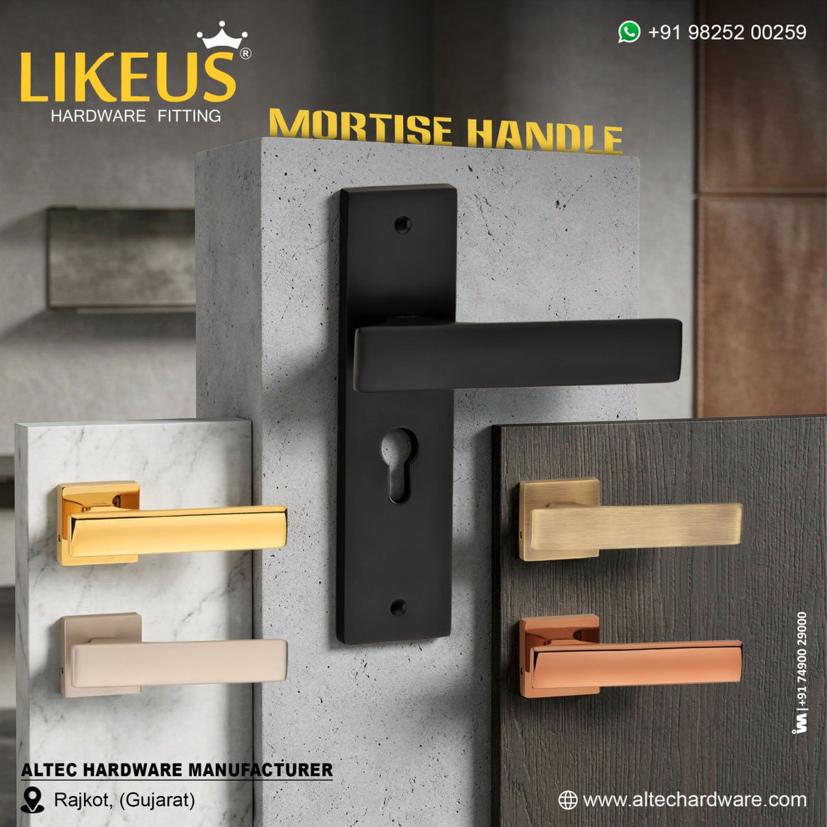ibais_hardware's tweet image. ALTEC HARDWARE MANUFACTURER (RAJKOT)

📞Mr.Jagdish: +91 9825200259
📲ibais.biz/9825200259
.
#MortiseHandle #DoorHardware #ArchitecturalHardware #InteriorDesign #DoorFittings #HomeHardware #SecurityHardware #DoorHandles #ModernHardware
.
@ibais_hardware