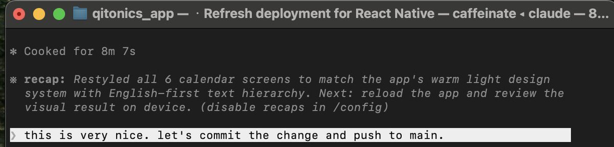 Flowlog #6 Rebuilt our MVP from Flutter to React Native.
Big gains in dev speed and deployment.
Also seeing much better results with Claude Code in this setup (could be the stack, could be model improvements).
Overall — much happier with the experience.
#agenticdevelopment