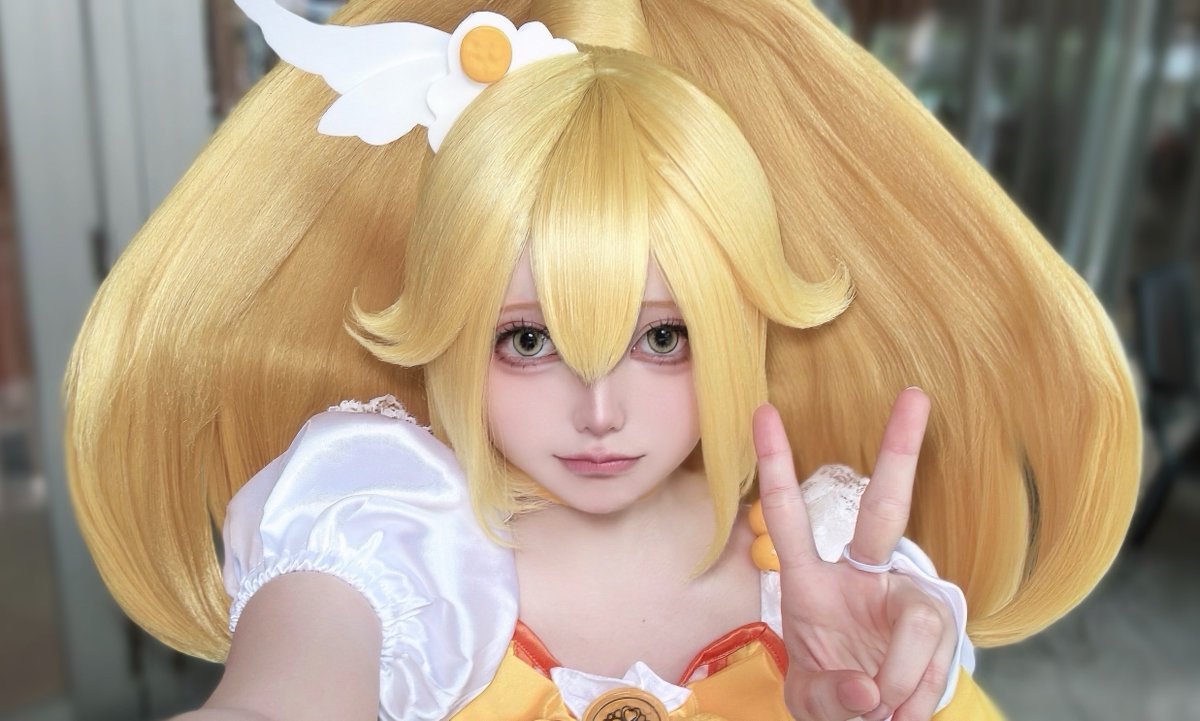 Uhimaru2's tweet photo. キュアピースで居ました〜✌️
スマイル揃ってとっても可愛いでした！🫶
 #倉コス9 https://t.co/IGtQa6ESGj