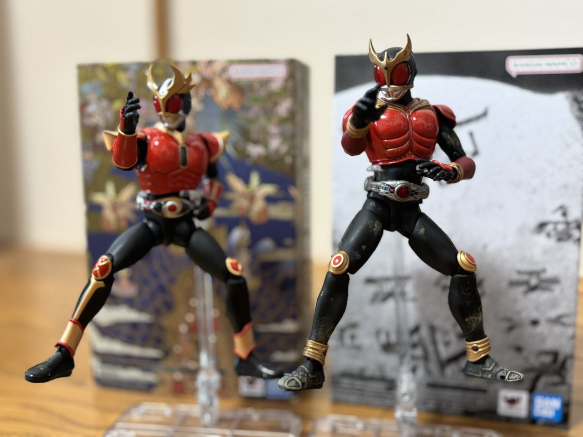 昨年の超クウガ展でゲットした超古代戦士クウガと、真アギト展でゲット