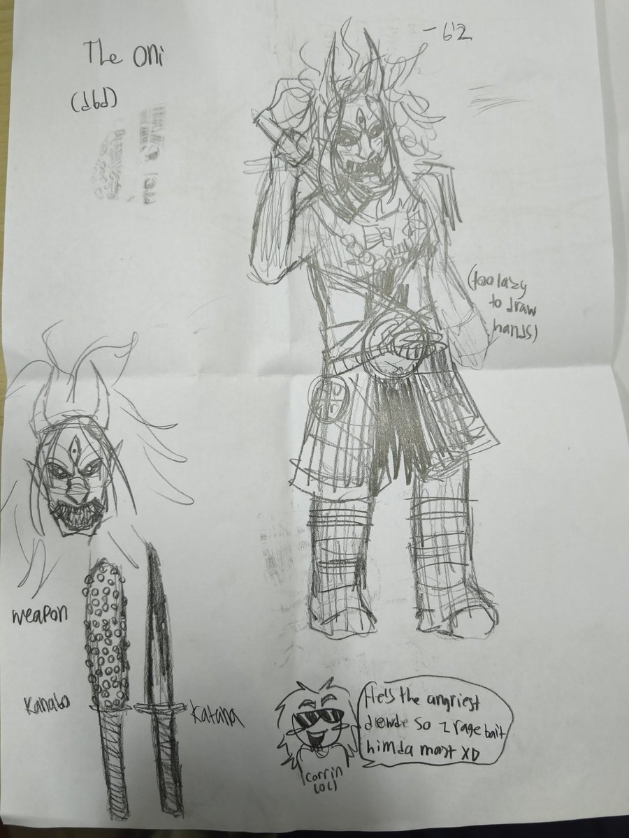 spagethicat12's tweet image. The Oni sketch dbd
#dbd #theOni #Kazan #dbdfanart