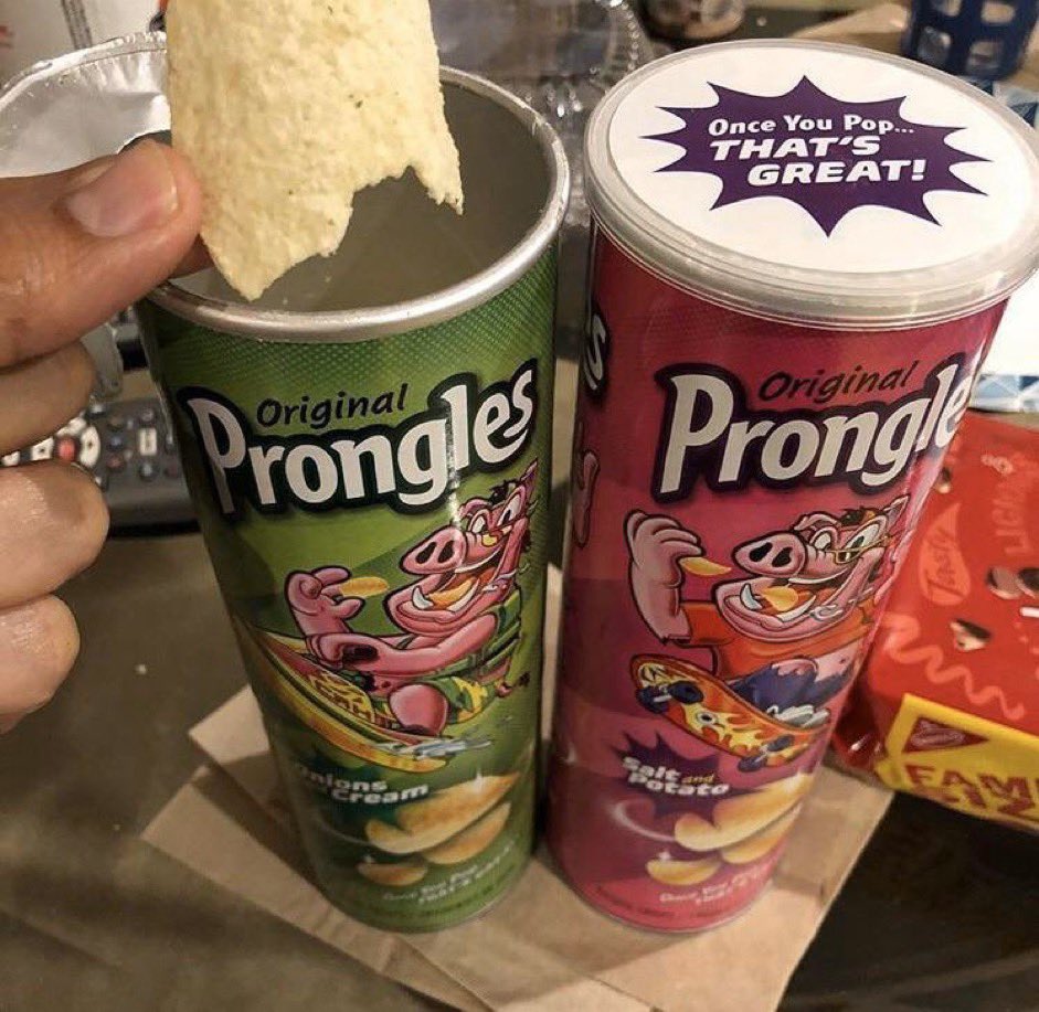 fucked up in the crib eating Prongles