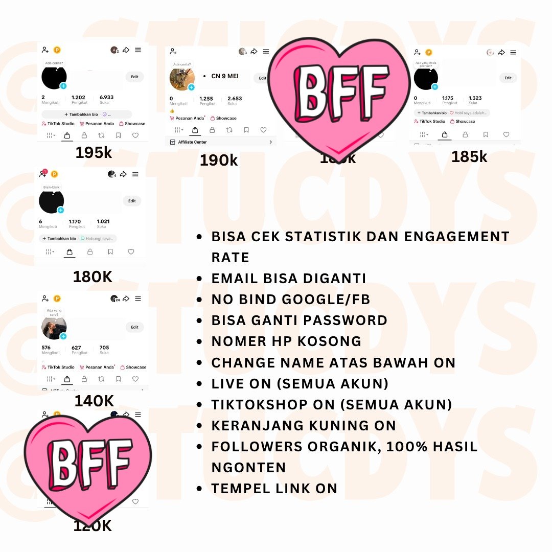 nata • Jual Beli Akun TikTok | stucdys tweet media