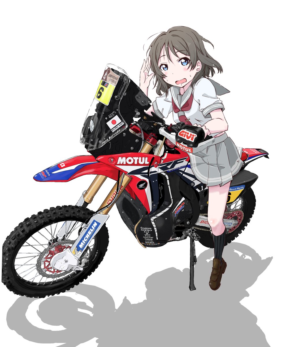 渡辺曜 「CRF450Rallyが売ってたら迷わず買うところですw ビッグオフは相当な技量」|まるよのイラスト