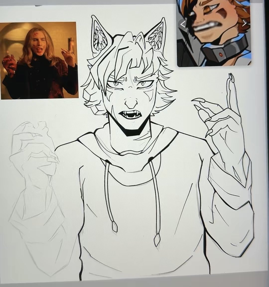 bunnycoookie's tweet photo. more ren :o 
ok ill draw someone else next time 

i wonder if btd fandom cares about tddup lol.
#renhana #boyfriendtodeath #boyfriendtodeath2 #btd2 #ykmet #ahs https://t.co/0fDa2csR5g