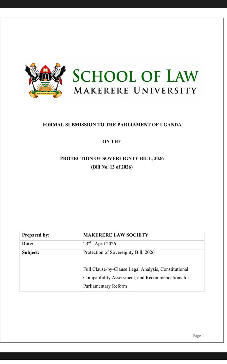 Makerere Law Society | President tweet media