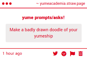 my yume academia tweet media