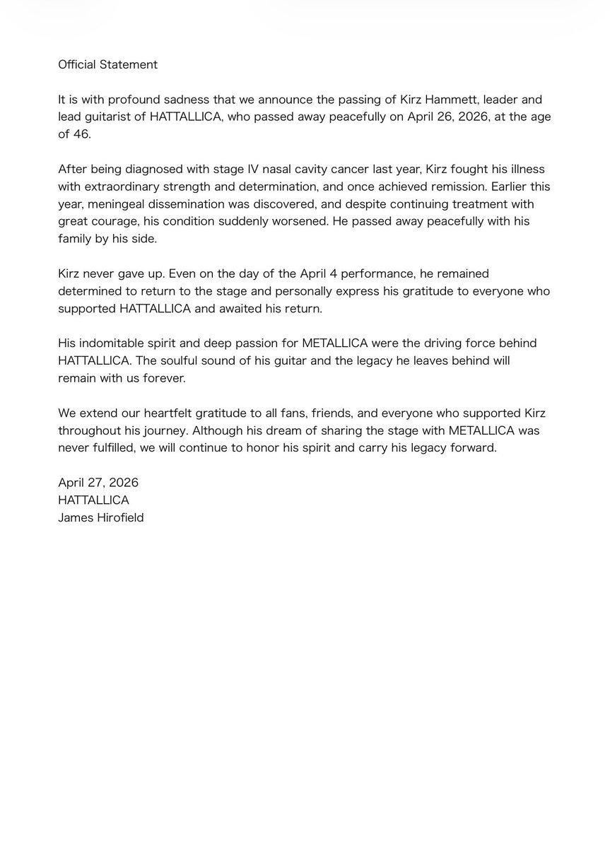 HATTALLICA OFFICIAL tweet media