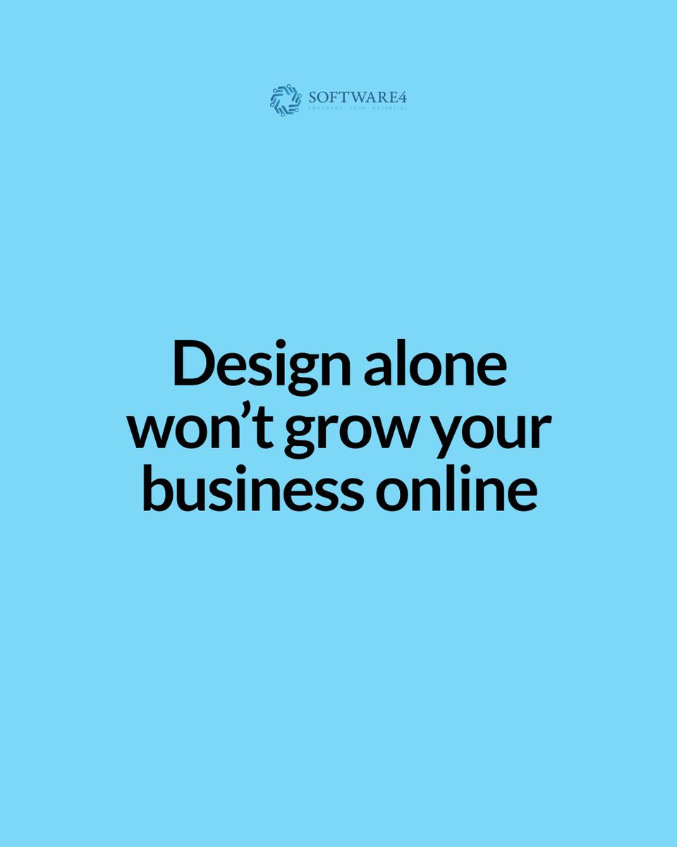 ConsultwiseLLC's tweet image. Is a stunning website enough to build your online presence? Design matters, but without the right structure, speed, and connected systems, your site won't perform or grow. At Software4, we build beyond looks to power your business success. #USA #MarketingExperts #branding #SMM
