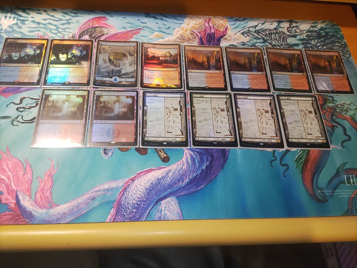 fa5011900679's tweet image. ModernのAffinityをギックスのかぎ爪FOIL4枚揃ったので調整しました。

やはりフルFOILは良い👍

フルサインドはちょっと無理なので…

このデッキは諦め😭

＃MTG
＃Modern