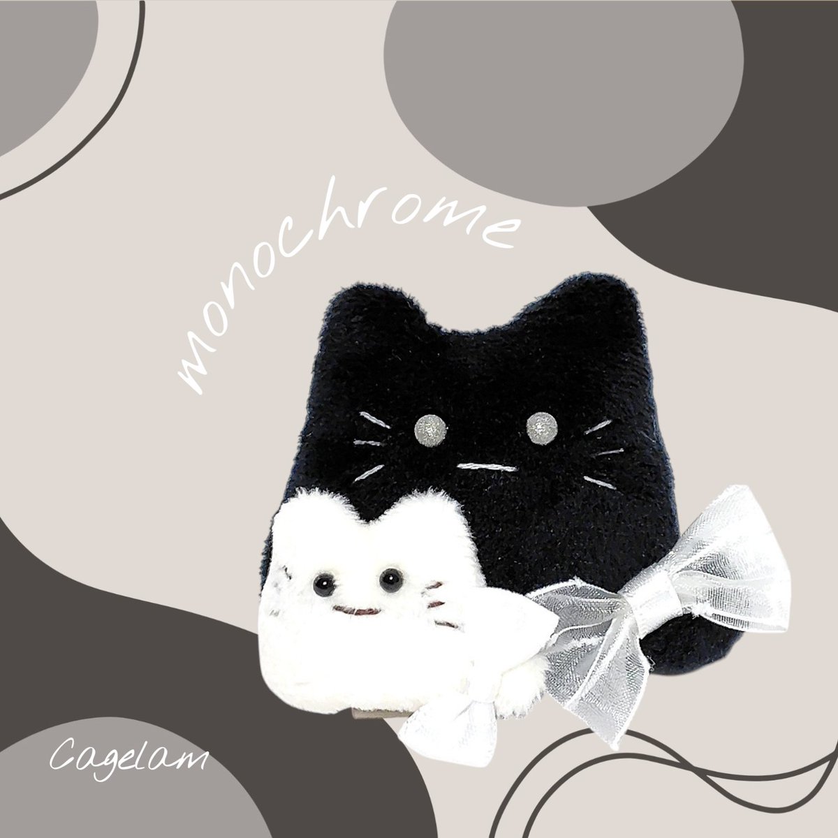 毎回イベントだけに登場する
親子ファーファー!! 
大小のファーファーがピッタリくっついている仲良しデザイン♪

モノクロがシンプルかわいい(*´`)

602🎹ピアノノ🎼

#DF63_CagAme  #デザフェス63