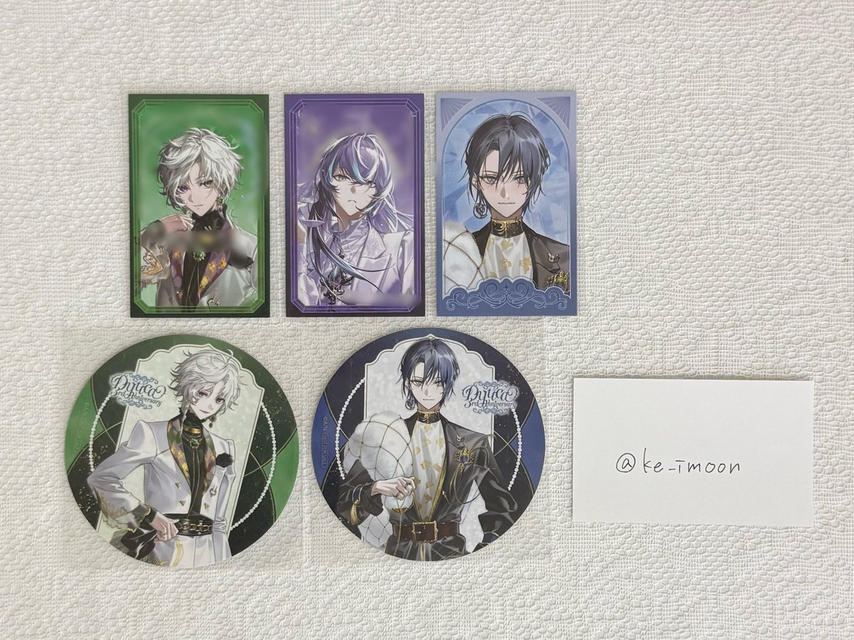 ke_imoon's tweet photo. 【 交換 】にじさんじ Dytica 3rd Anniversary 3周年　ランダム チェキ風カード アニメイト 特典 

譲 ▷ 画像1、2

求 ▷ 画像3

郵送希望。R ⇔ R、N ⇔ N
特典は纏めてかチェキ含む交換のみ◎
検索からでもお気軽にお声掛けください🙇🏻՞ https://t.co/wWEZz0jC7y