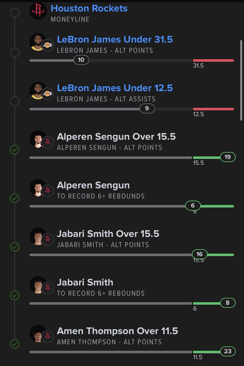 sosasniper28's tweet image. Had a feeling Lebron and lakers wasn’t going show up today! #rockets #parlay #sportsbetting #fanduel #sengun