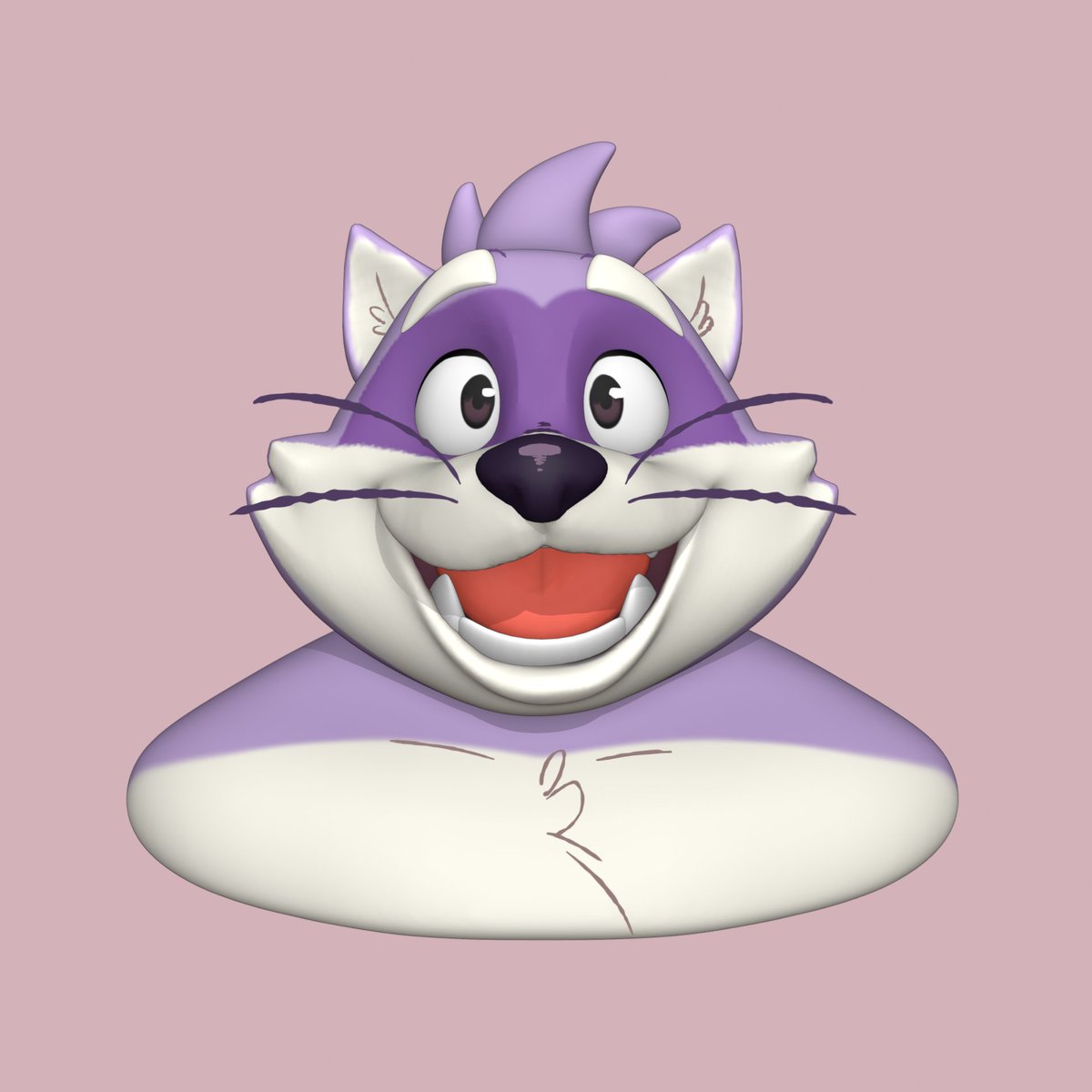 💜Demonic Bear💜 HEAD SCULPT COMMS tweet media