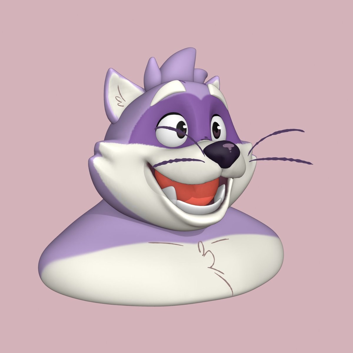 💜Demonic Bear💜 HEAD SCULPT COMMS tweet media