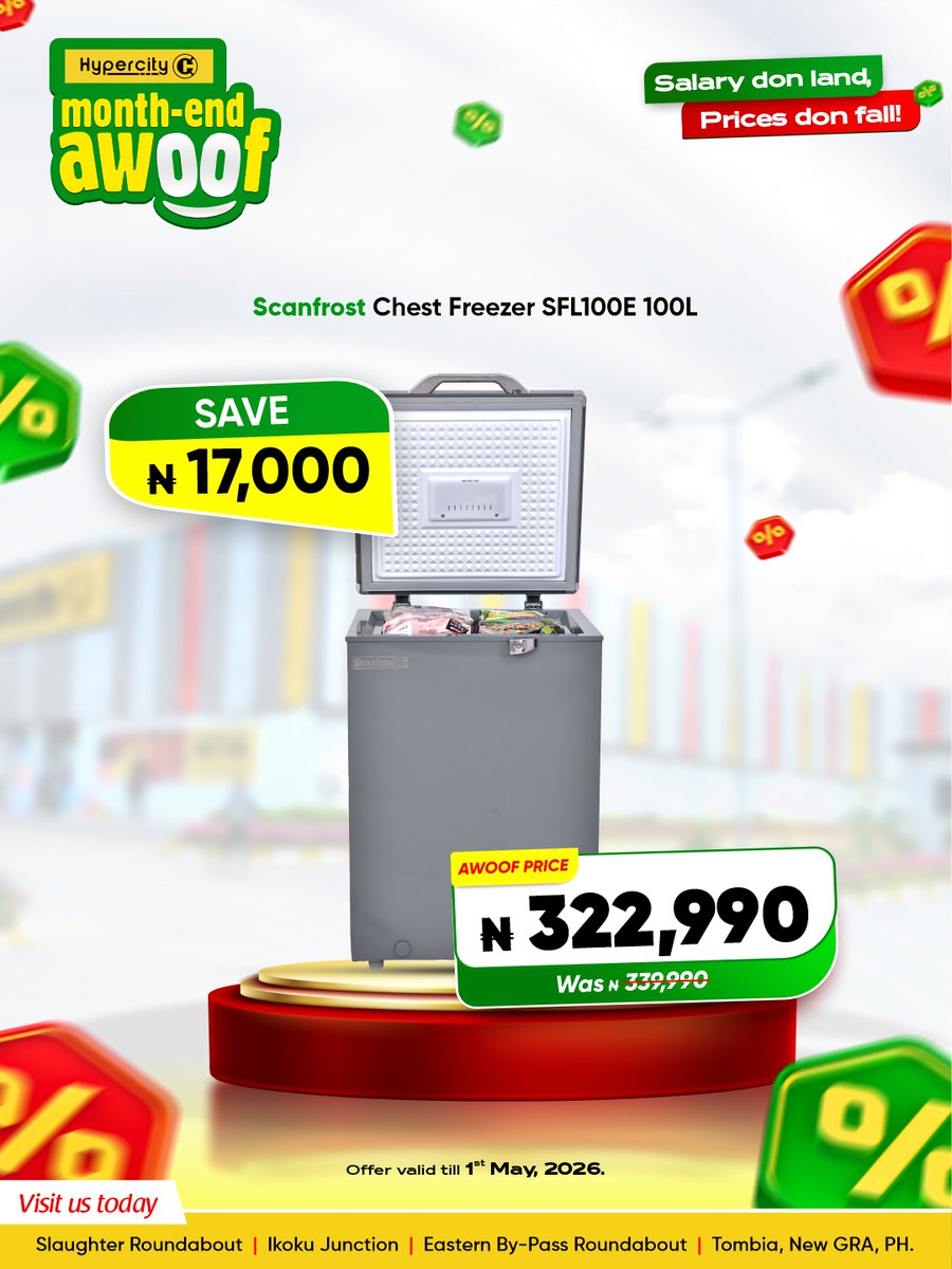 🔥 Upgrade your home for less at HyperCITY!

Shop amazing deals on Smart TVs, Freezers, Fans, Kettles, Air Coolers &amp; more. Quality products. Unbeatable prices.

📍 Visit HyperCITY today. While stock lasts.

#HyperCITY #Deals #ShopSmart #BigSavings