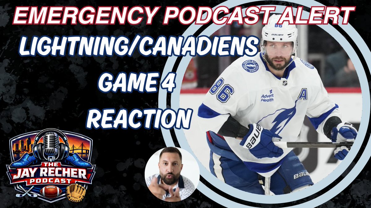 jayRecher's tweet image. EMERGENCY PODCAST ALERT!!!

We went LIVE after the Lightning's 3-2 win over the Canadiens in Game 4!!

CHECK IT OUT!!!

YouTube
youtube.com/live/Z_30ekRWJ…

Spotify
tiny.cc/jayrecherspoti…

Apple
tiny.cc/jayrecherapple

iHeart
tiny.cc/jayrecheriheart

#GoBolts #NHL #TBLvsMTL