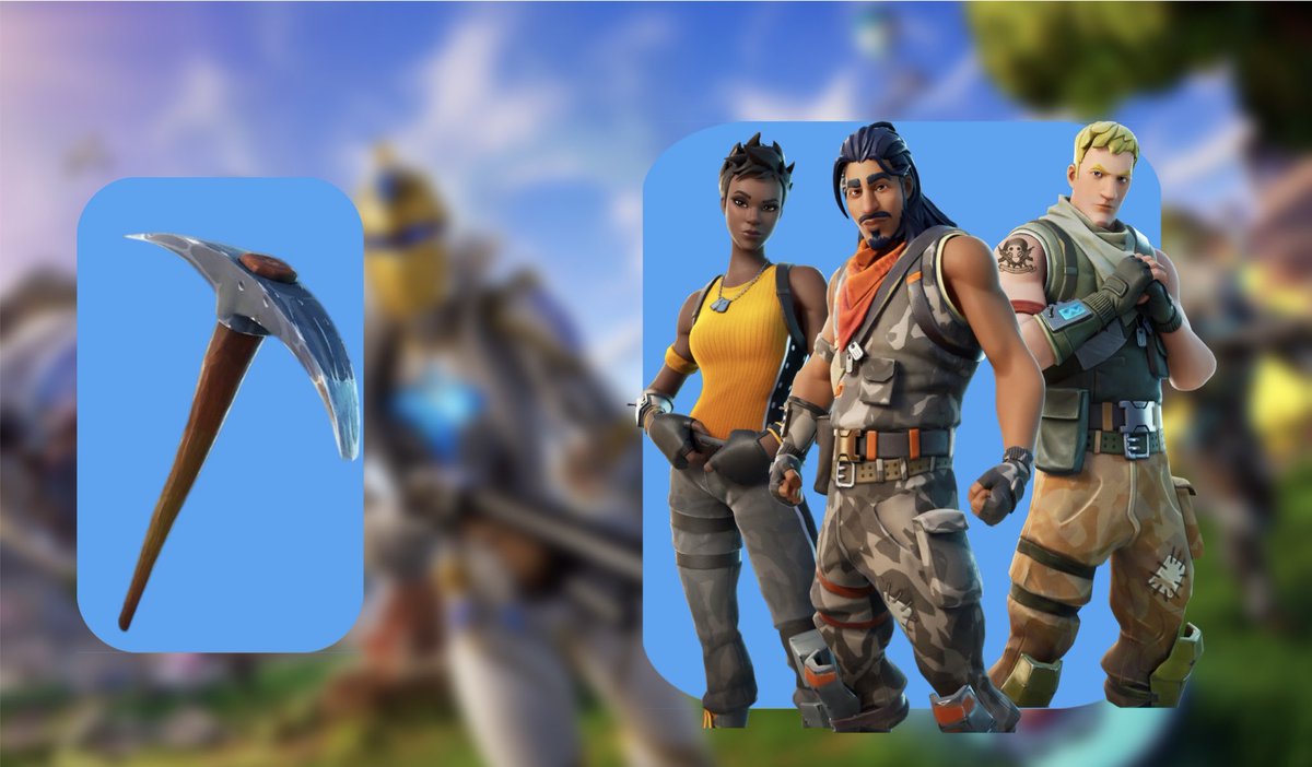 Both the #Fortnite CH1 Defaults and the free Throwback Axe were ...