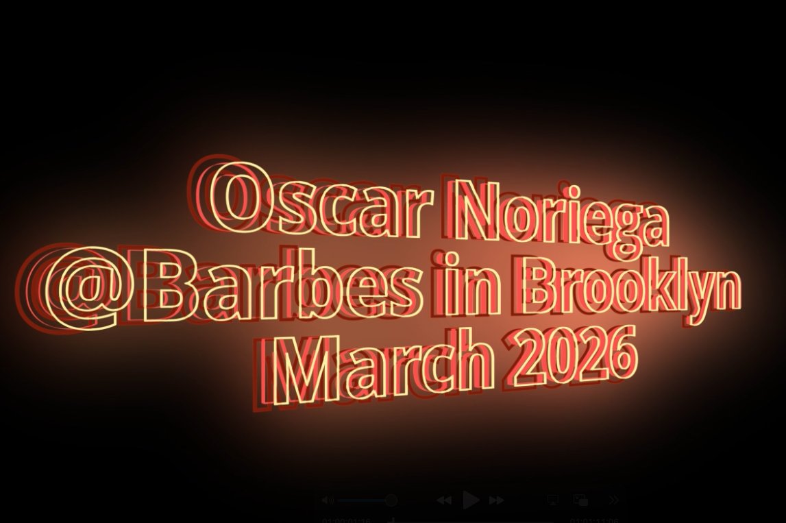 Vaude_Visuals's tweet photo. Oscar Noriega at Barbes in Brooklyn.  March 3rd. 2026 ~ Video Excerpt https://t.co/OpEIfvFSw1 via @YouTube https://t.co/la38KCPIlM