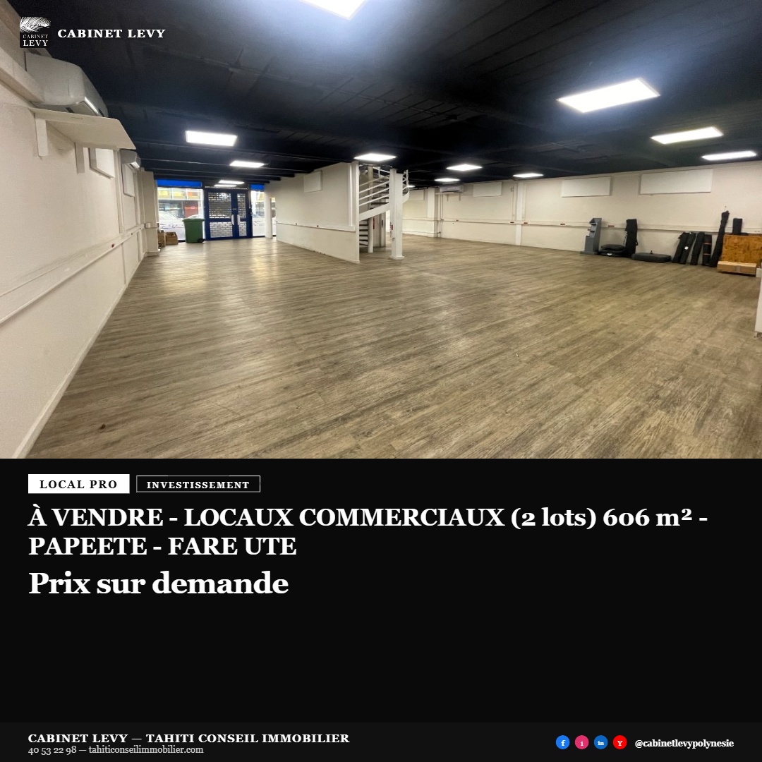 LevyImmoTahiti's tweet image. &amp;gt;&amp;gt; INVESTISSEMENT !

À VENDRE - LOCAUX COMMERCIAUX (2 LOTS) 606 M² - PAPEETE - FARE UTE

Voir l'annonce complete :
tahiticonseilimmobilier.com/bien/vendre-lo…

#immobilierpro #localprofessionnel #tahiti #polynesiefrancaise #cabinetlevy #tahiticonseilimmobilier