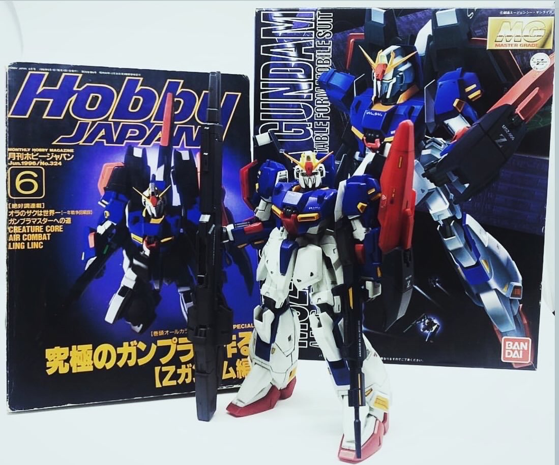 ChidokiTV's tweet photo. To this day 30 years ago, April 27, 1996 - 2026, Zeta Gundam Master Grade 1:100 was released. This is the original Gunpla. #gundamstagram #gundam #gundam_ig #zetagundam #gunpla https://t.co/9UU0qHH1N9