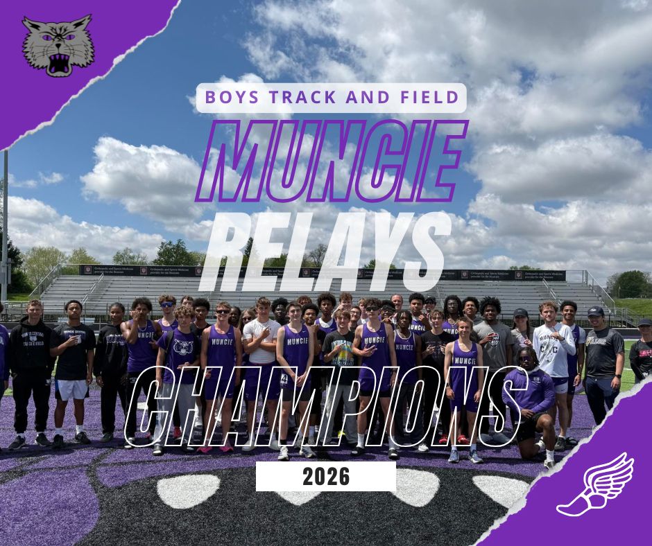 MCHSBearcats's tweet photo. Congratulations to the Boys Track and Field Team for winning the 2026 Muncie Relays!!! Great job! #TriedAndTrue https://t.co/GGsSKebt1I