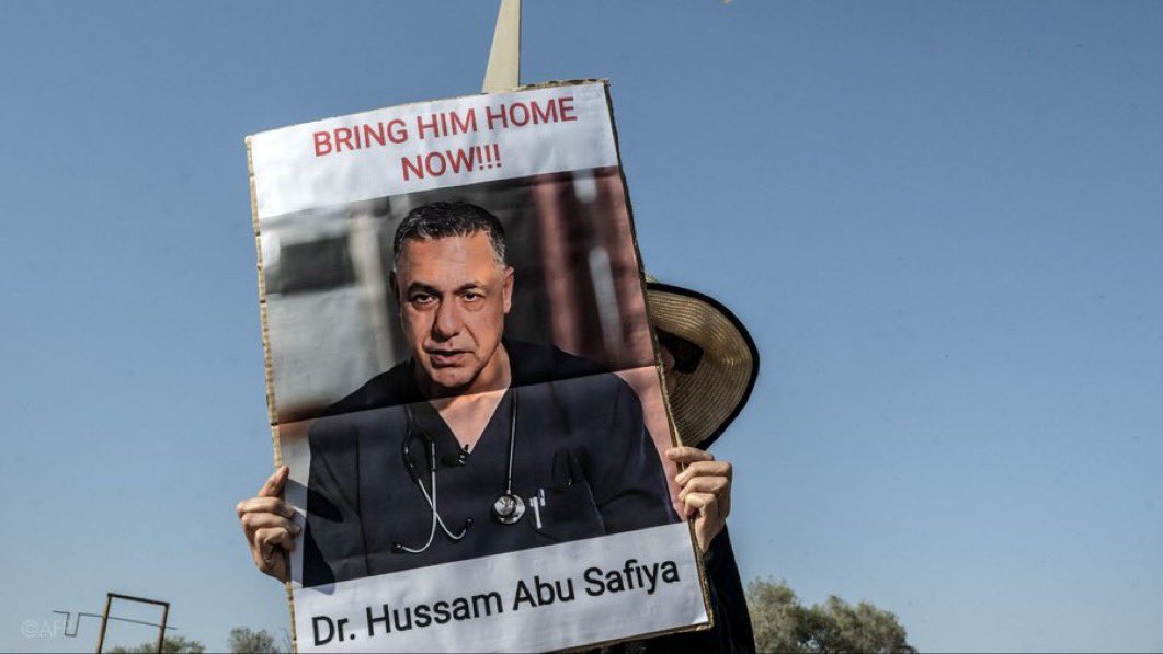🏥 NEW: Israel Extends Detention of Gaza Hospital Director Dr. Abu Safiya Without Charge

The family of Dr. Hossam Abu Safiya, director of Kamal Adwan Hospital in northern Gaza, announced Saturday that Israeli authorities have illegally extended his detention without filing any