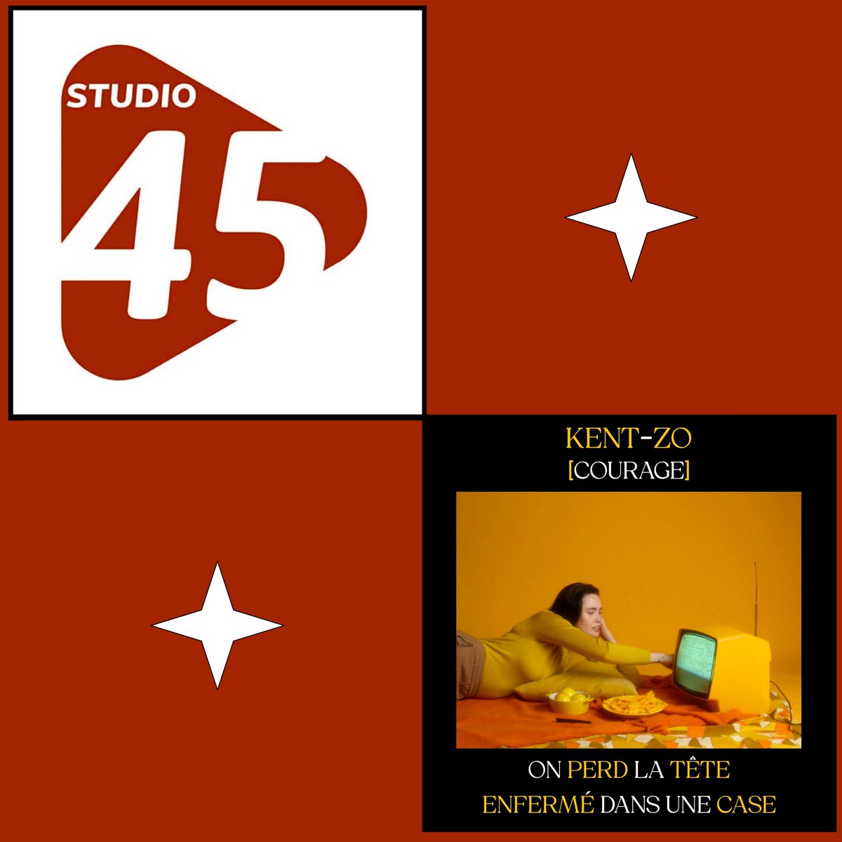 KENTZOOfficiel's tweet image. Retrouvez le titre " Courage " sur les ondes de la radio @Studio45radio

Peace !

studio45-radio.fr

youtu.be/muPg_nigdSY

youtu.be/HJDqAHWZY8M

#Studio45 #Loiret #Gien #Media #Webradio #Radio #Music #Resilience #Kentzo #HipHop #Rap #Rapfr #Rapfrançais #Paris #France