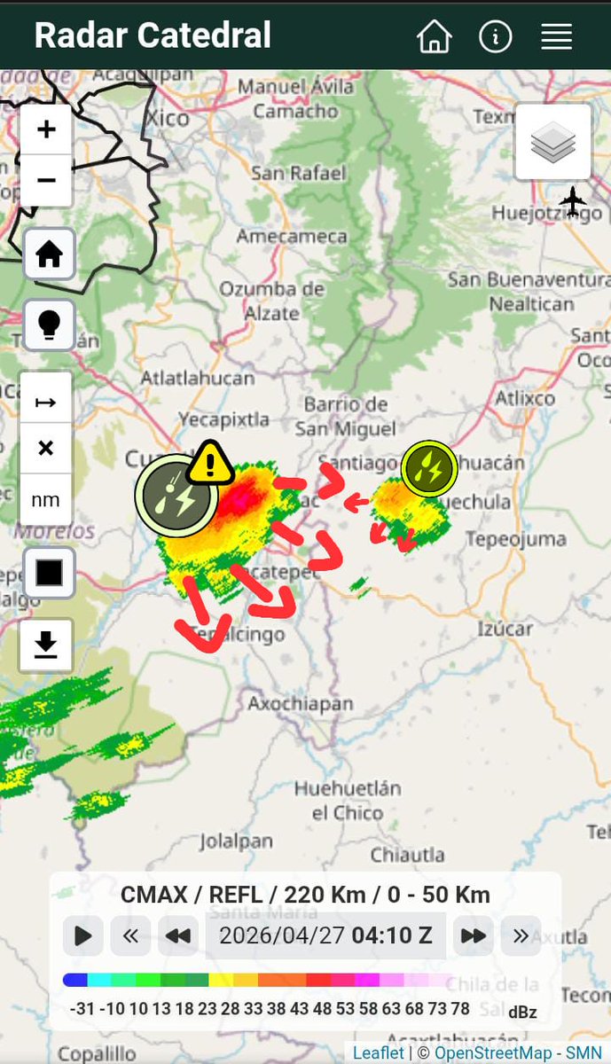 Meteorología Puebla tweet media