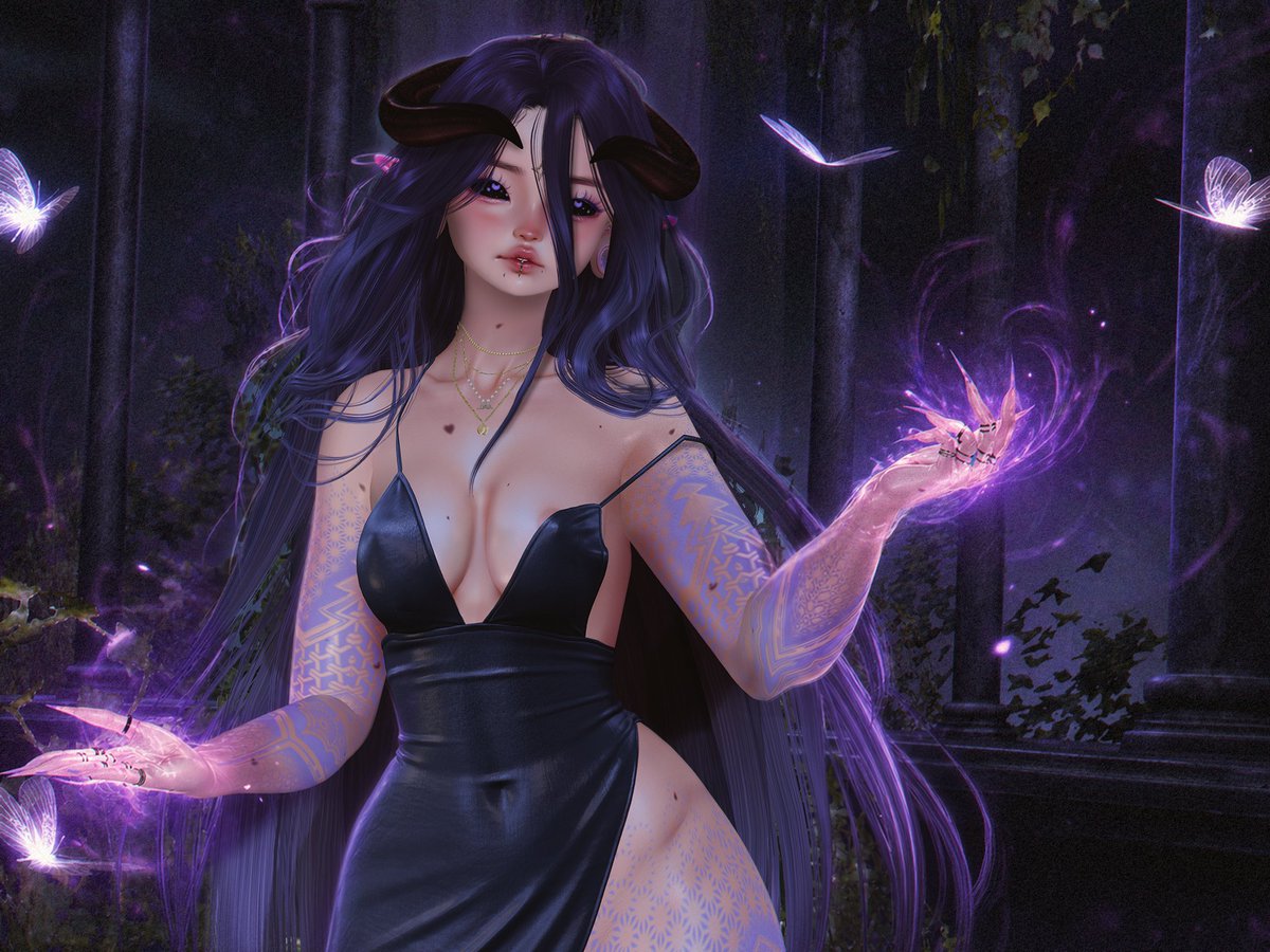 BaCorith's tweet photo. 🖤✨🦋💜
• @mymonso - Albedo Hair 📌 https://t.co/rEjmLdQTTz https://t.co/KMRXxPJtBO