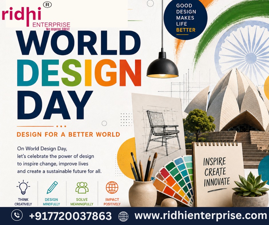 RidhiWe56792's tweet image. Design is not just what it looks like it's how it works. Celebrate creativity that shapes a better tomorrow this World Design Day.

#WorldDesignDay 
#DesignMatters 
#CreativeThinking 
#Innovation 
#GraphicDesign 
#FutureDesign 
#Inspiration
#ridhienterprise