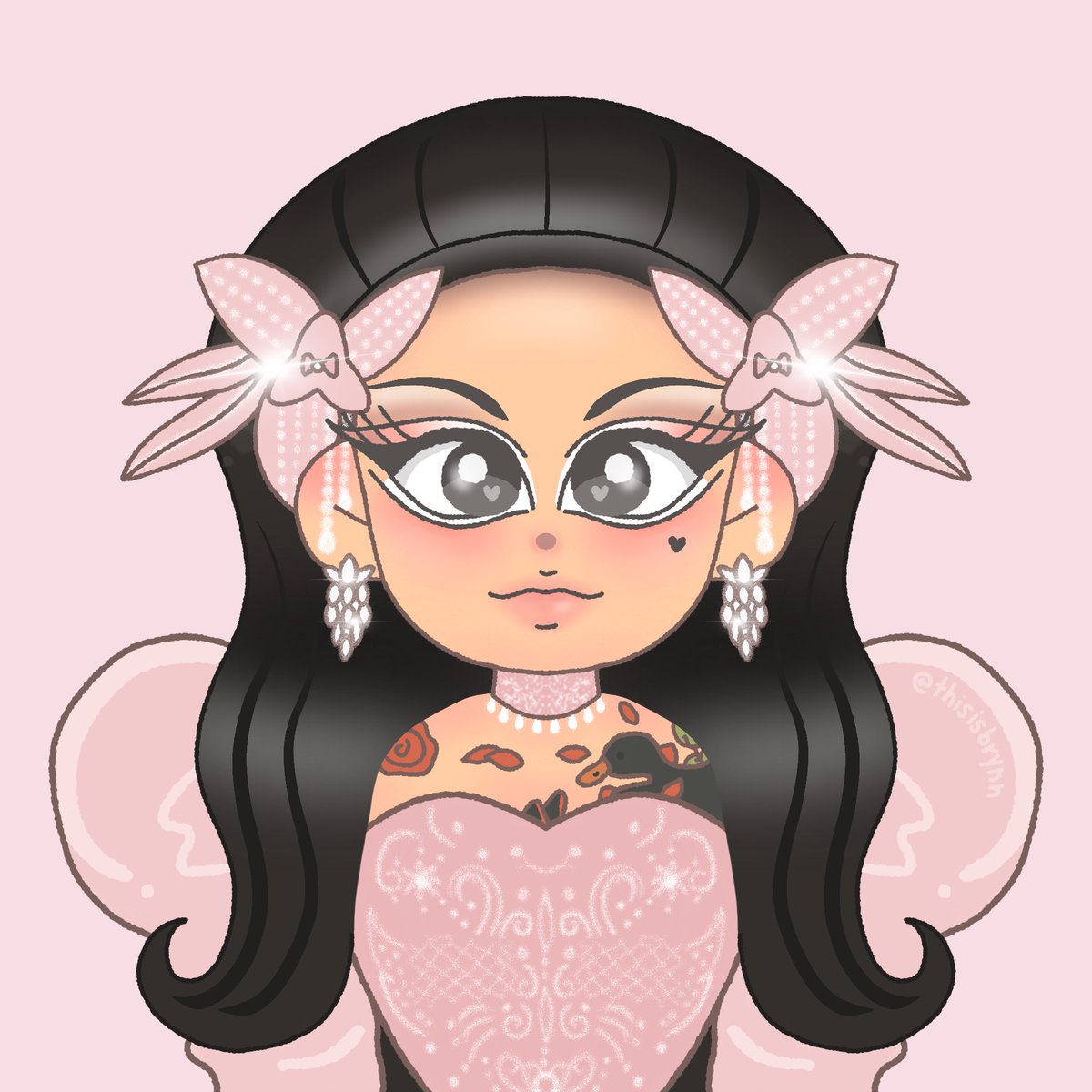 thisisbrynn's tweet image. HAPPY BIRTHDAY MY QUEEN @BriarBlush 🎂

I’m not very good at drawing but I tried my best :3