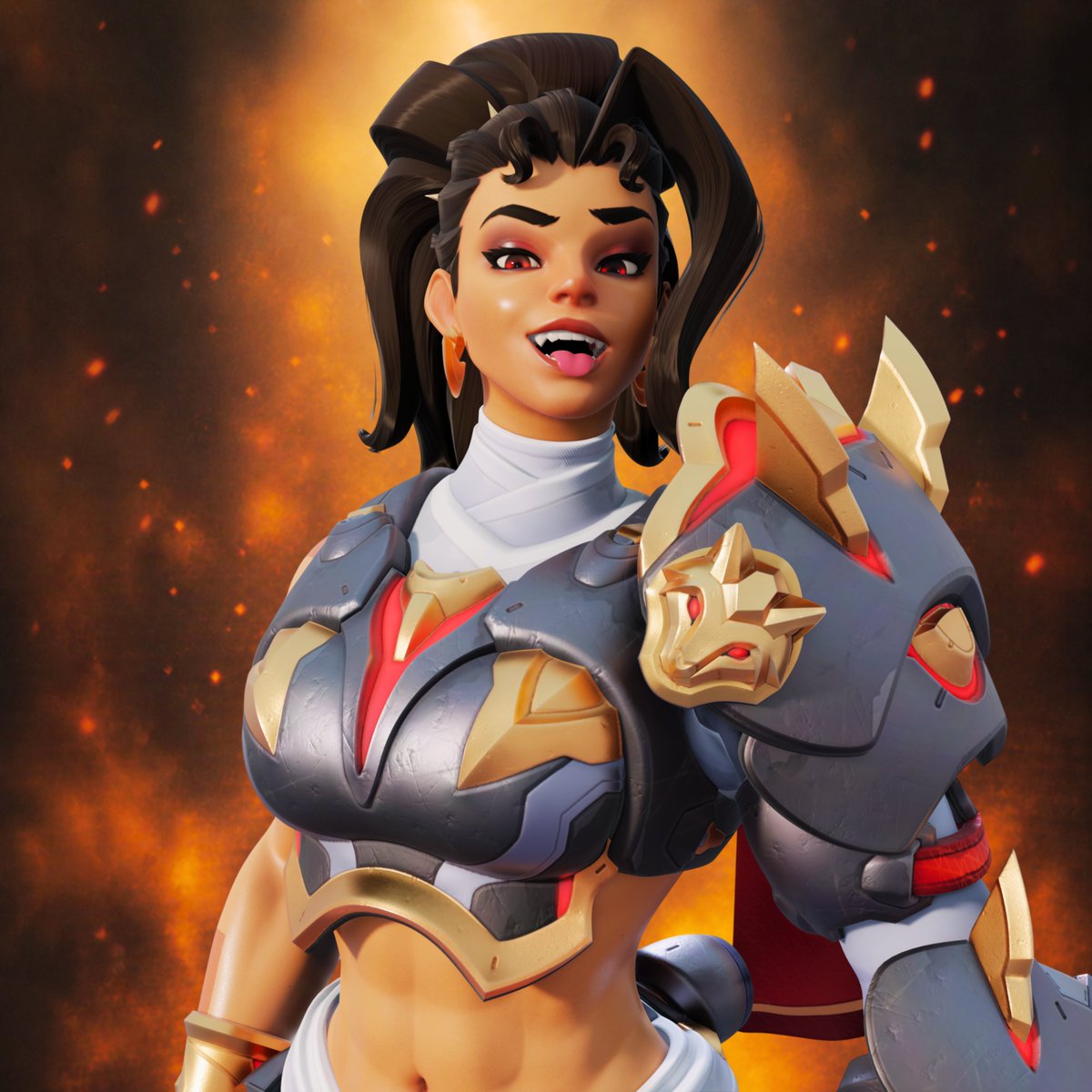 Tinky207909's tweet image. Bueno hice unas imagenes de chill de vendetta 👄

#overwatch #vendetta #fanart