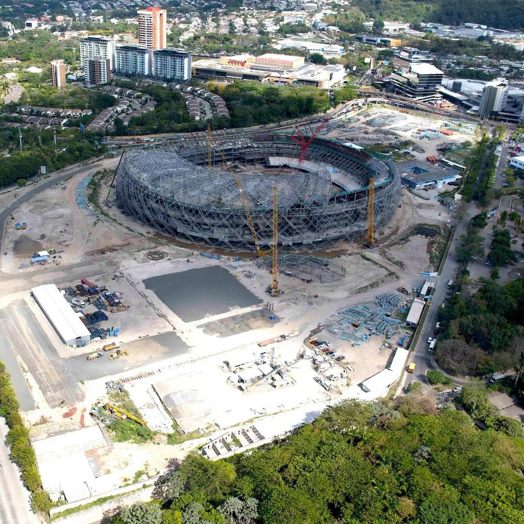 NUEVAS IMÁGENES MUESTRAN PROGRESO ACELERADO EN LA CONSTRUCCIÓN DEL ESTADIO NACIONAL