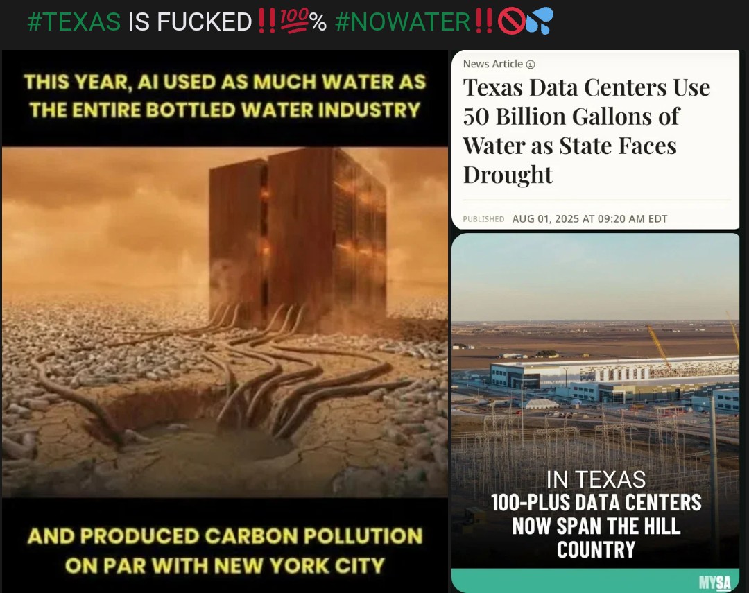 KimHoga79109202's tweet image. @GregAbbott_TX @TexasScorecard @texasgov @texas @TXAG @KenPaxtonTX 
#TEXAS IS FUCKED‼️💯%  #NOWATER‼️🚫💦