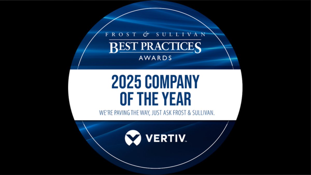 [🏆] Vertiv fue reconocida por Frost &amp; Sullivan como Company of the Year 2025 en infraestructura de data centers para IA y HPC en América Latina. #Vertiv #InteligenciaArtificial #Tecnología ctvla.tv/vertiv-es-reco…