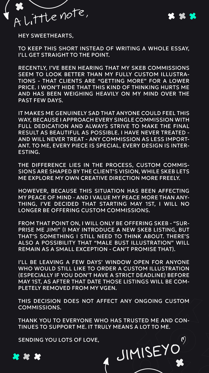 Just a little note.