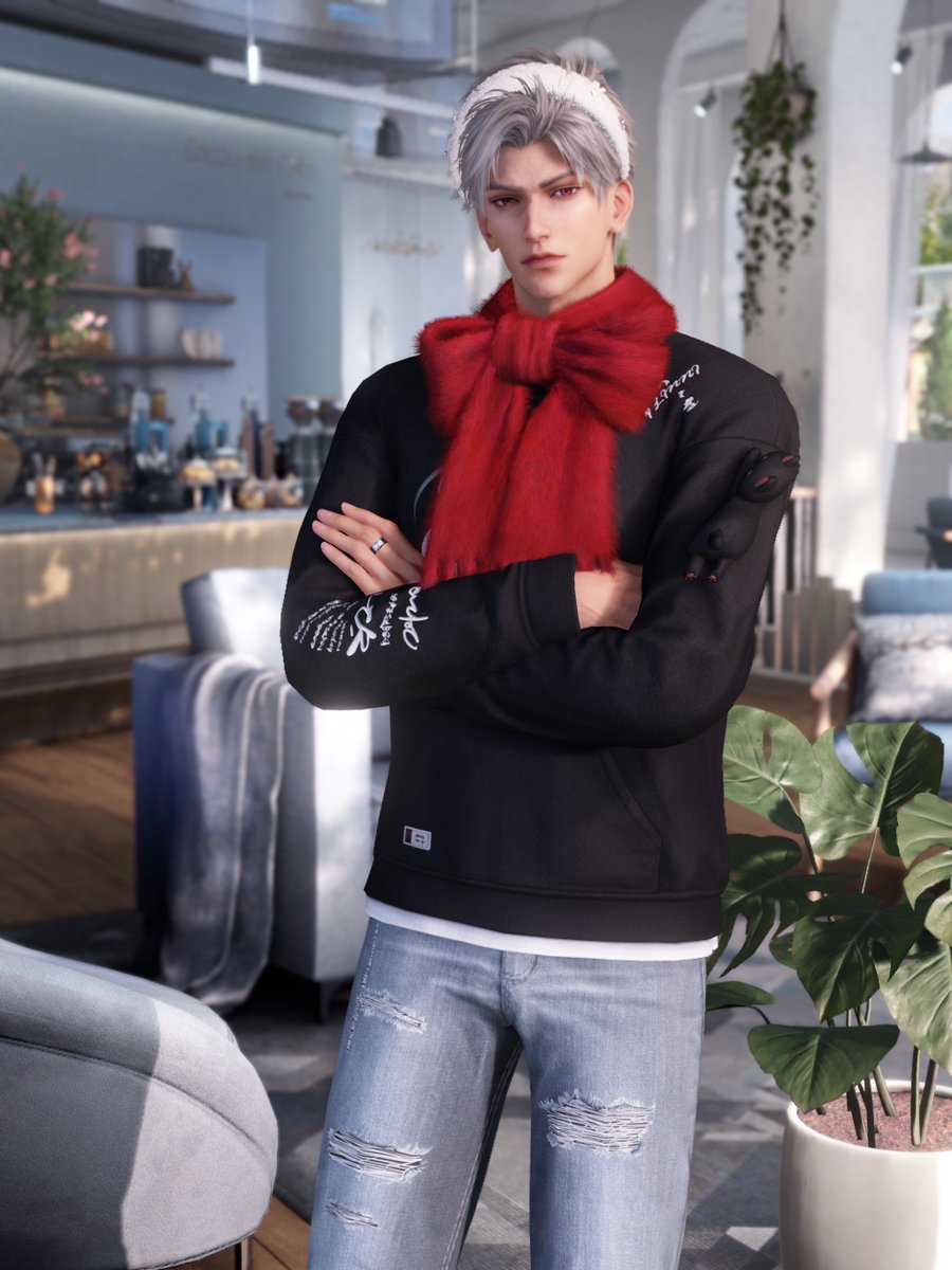 He keeps wearing this fuck ass scarf can i PLEASE delete it 😭😭😭